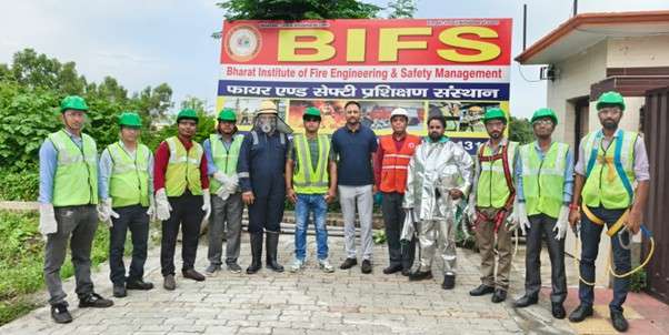 Fire Safety Training And Certification Participants During Practical Safety Training