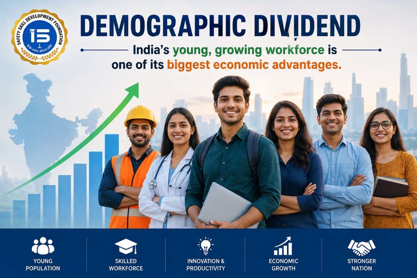 India's Demographic Dividend Highlights A Skilled Young Workforce For Growth